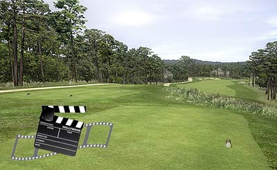 3d animated golf hole flyby